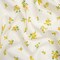 1 Yard Cotton Voile Fabric Yellow and White Scattered Florals Snippets of Sun Print